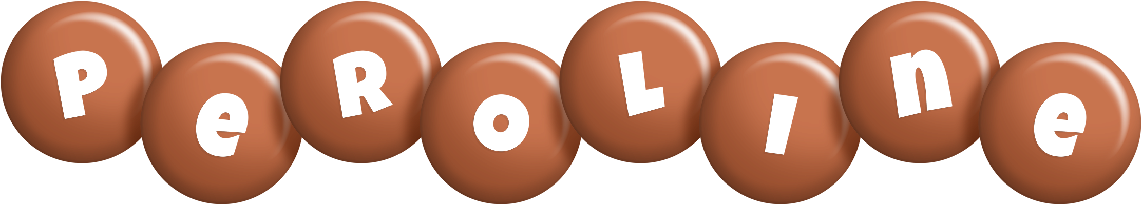 Peroline candy-brown logo