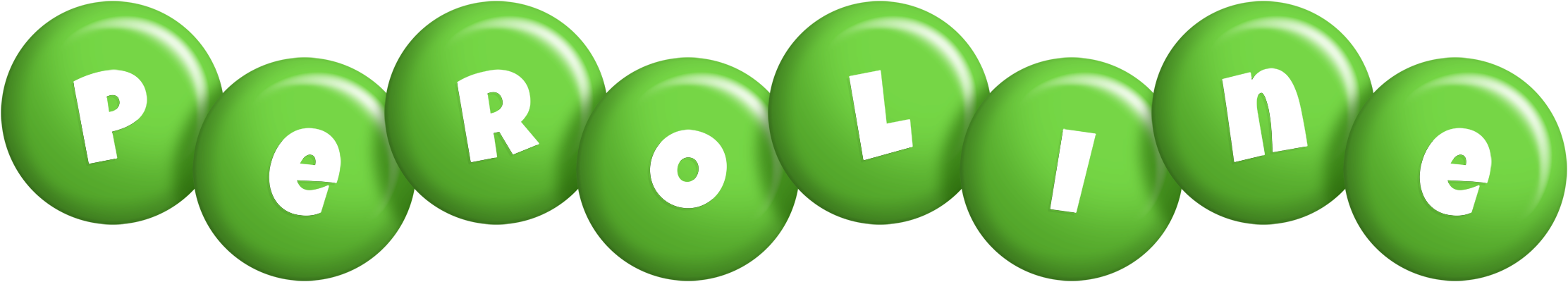 Peroline candy-green logo