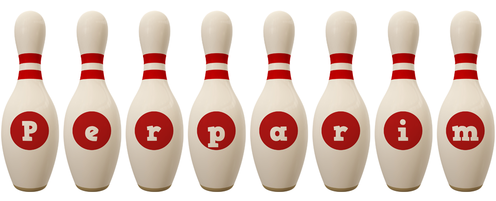 Perparim bowling-pin logo