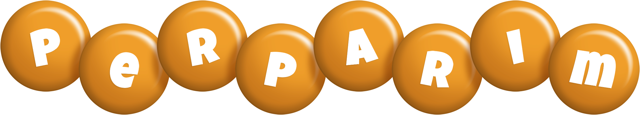 Perparim candy-orange logo