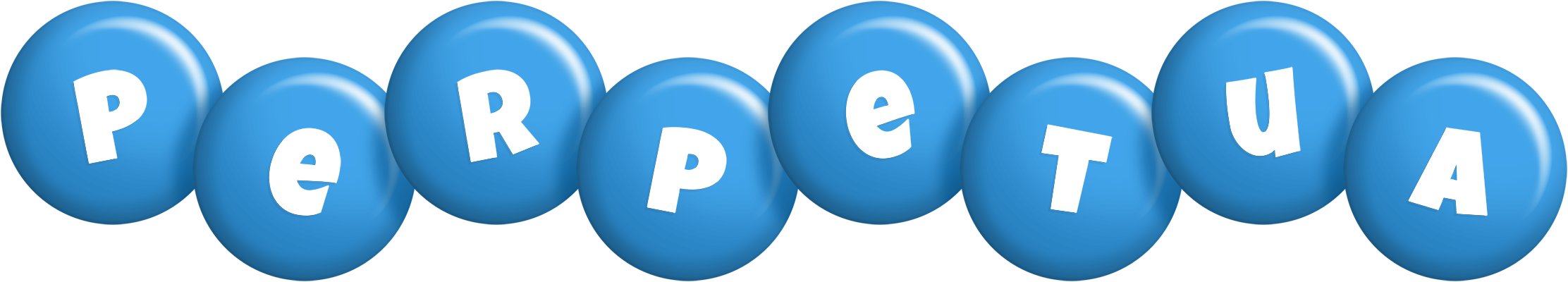 Perpetua candy-blue logo