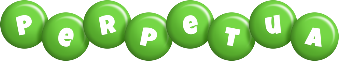 Perpetua candy-green logo