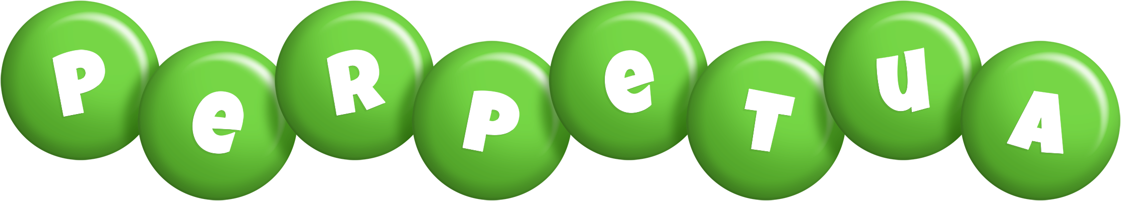 Perpetua candy-green logo