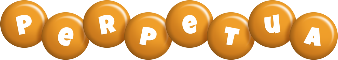 Perpetua candy-orange logo