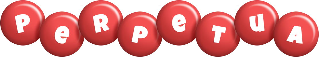 Perpetua candy-red logo