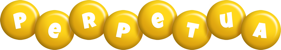 Perpetua candy-yellow logo