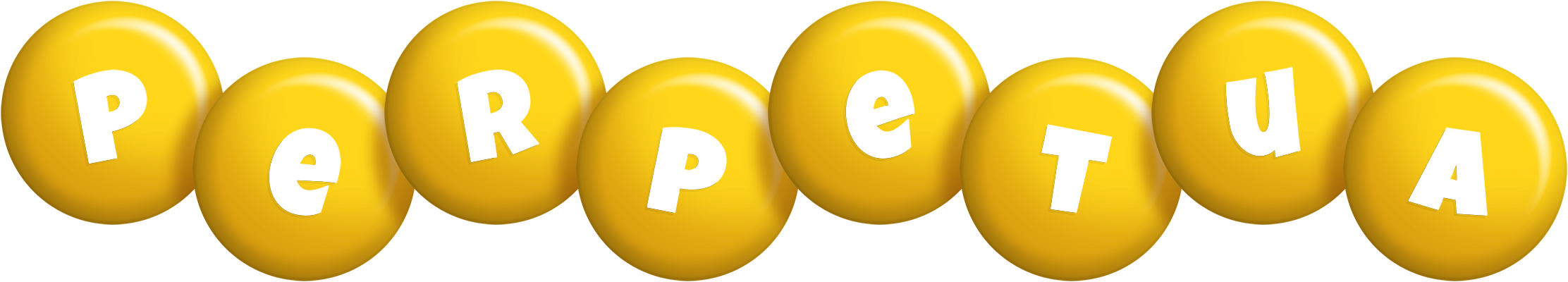 Perpetua candy-yellow logo