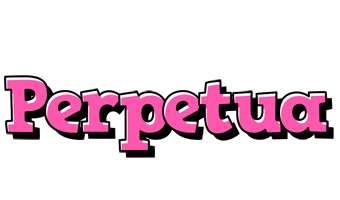 Perpetua girlish logo