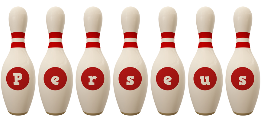 Perseus bowling-pin logo
