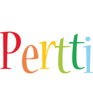 Pertti birthday logo