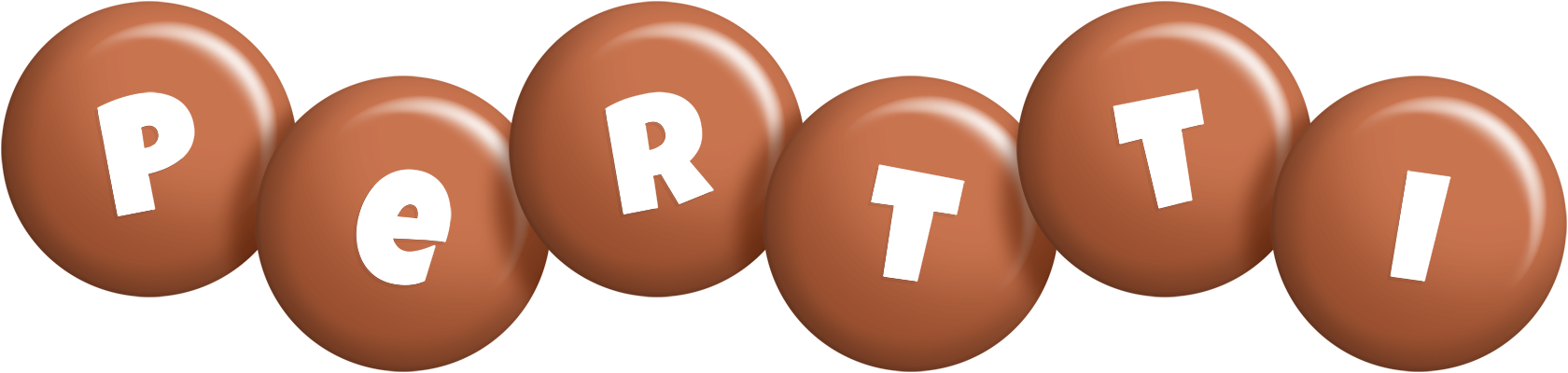 Pertti candy-brown logo