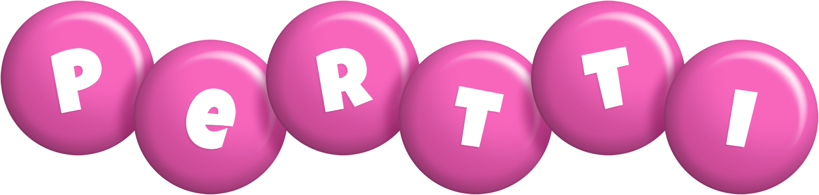 Pertti candy-pink logo