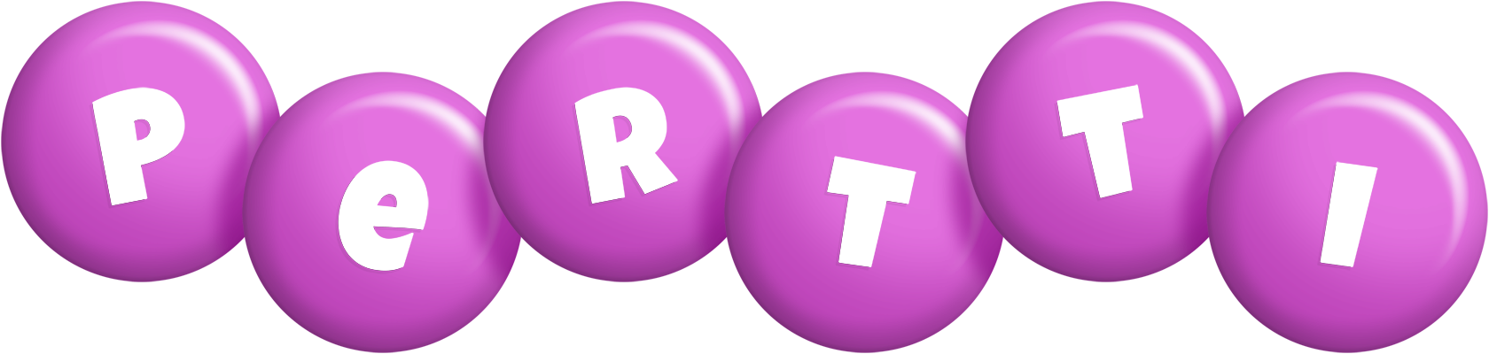 Pertti candy-purple logo