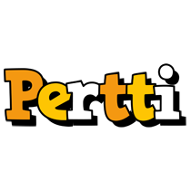 Pertti cartoon logo