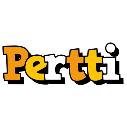 Pertti cartoon logo