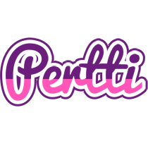 Pertti cheerful logo