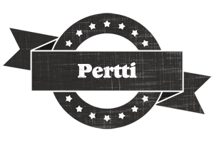 Pertti grunge logo