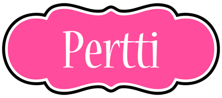 Pertti invitation logo