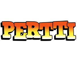 Pertti sunset logo