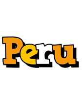 Peru cartoon logo