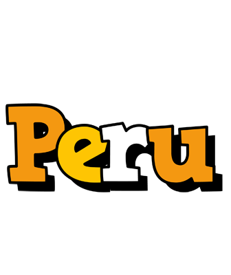Peru cartoon logo