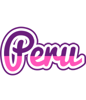 Peru cheerful logo