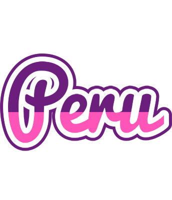 Peru cheerful logo