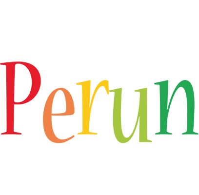 Perun birthday logo