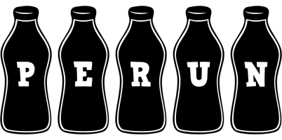 Perun bottle logo