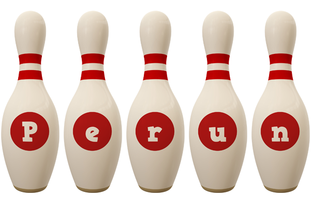 Perun bowling-pin logo