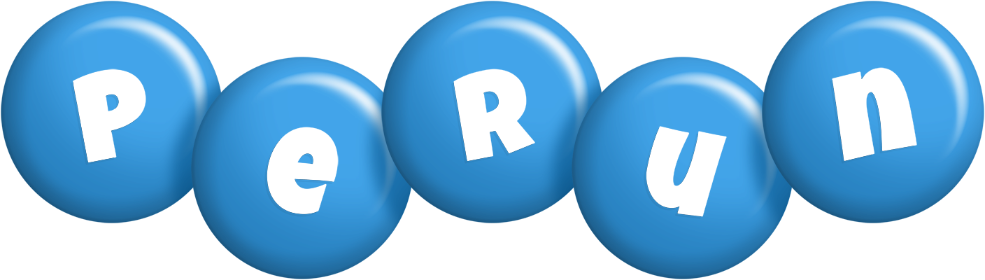 Perun candy-blue logo