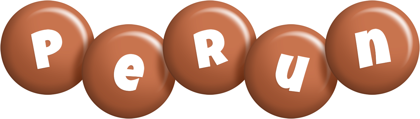 Perun candy-brown logo