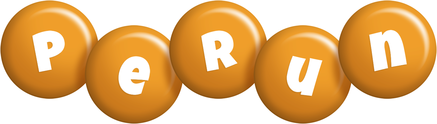 Perun candy-orange logo