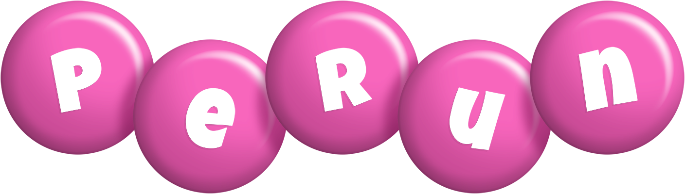 Perun candy-pink logo
