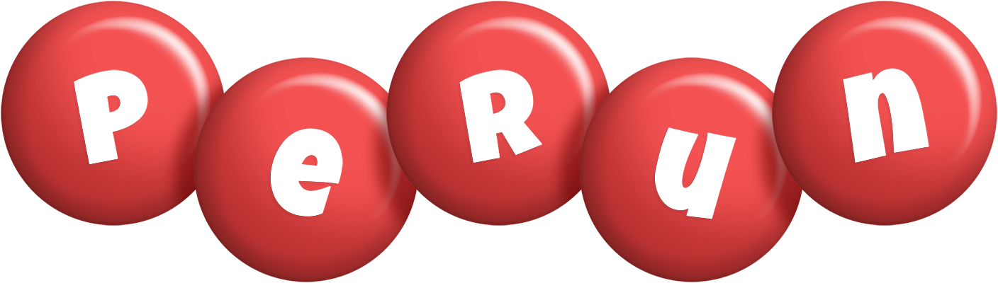 Perun candy-red logo