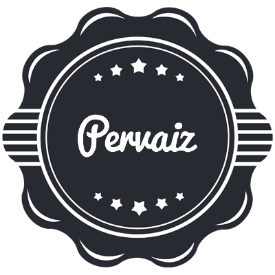 Pervaiz badge logo