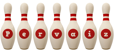 Pervaiz bowling-pin logo