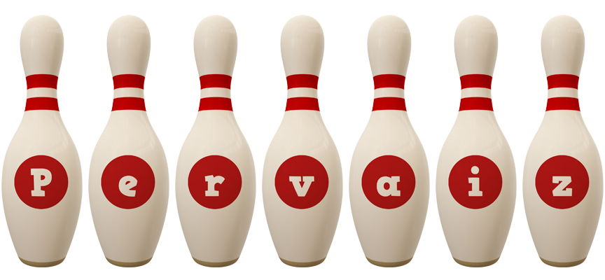 Pervaiz bowling-pin logo