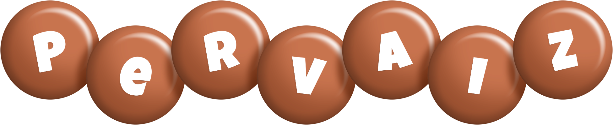 Pervaiz candy-brown logo