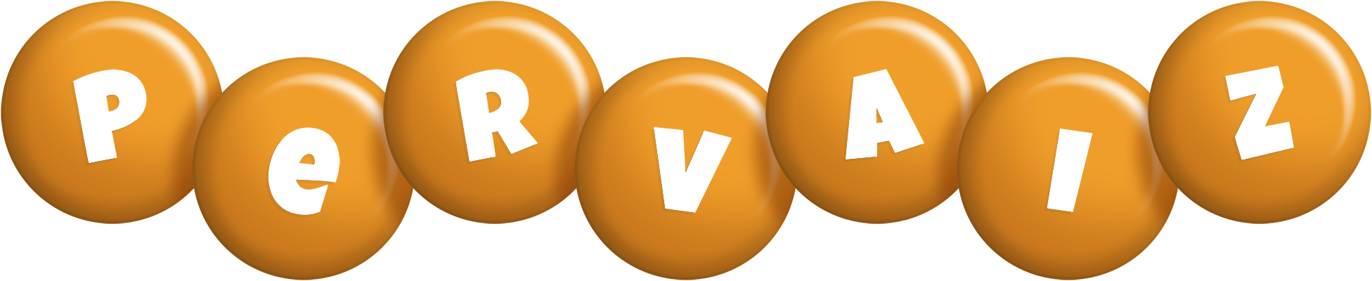 Pervaiz candy-orange logo