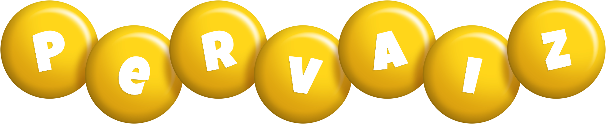 Pervaiz candy-yellow logo