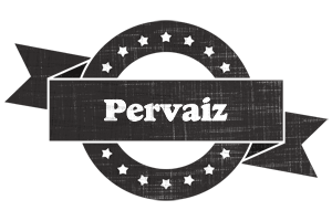 Pervaiz grunge logo