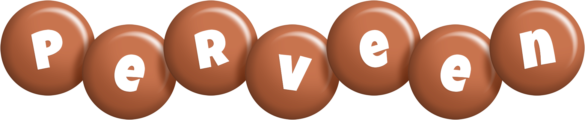 Perveen candy-brown logo