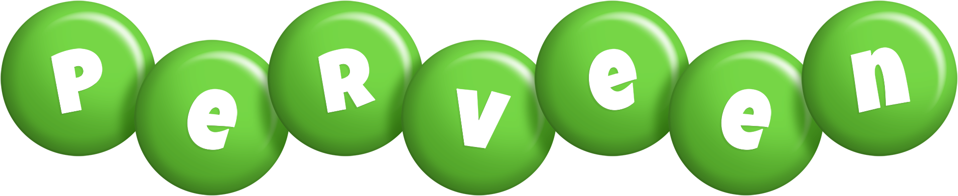 Perveen candy-green logo