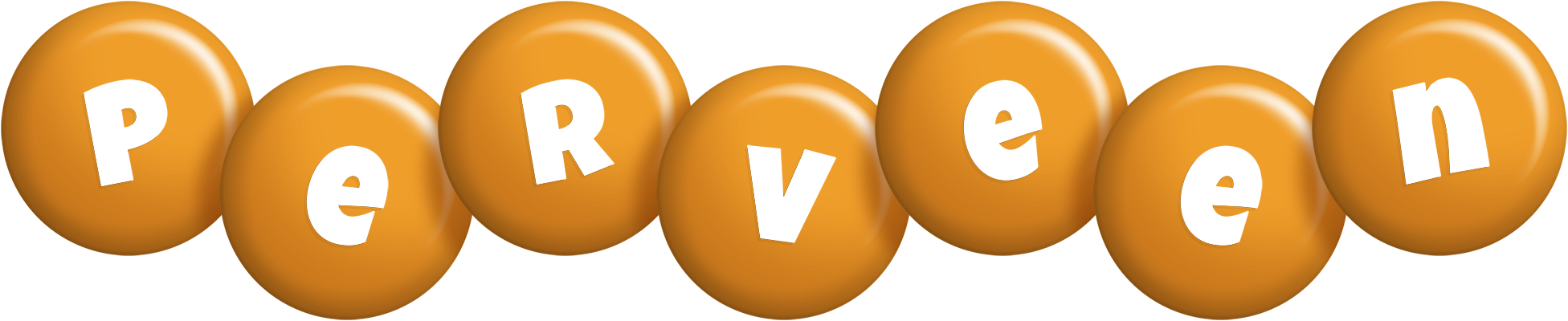 Perveen candy-orange logo