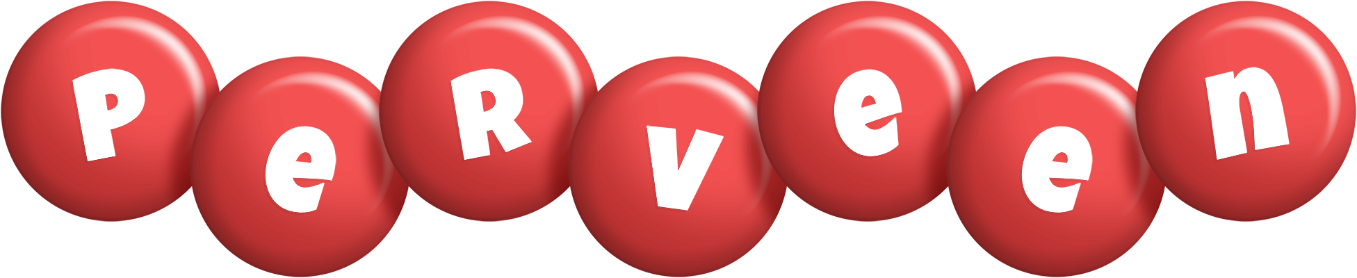 Perveen candy-red logo