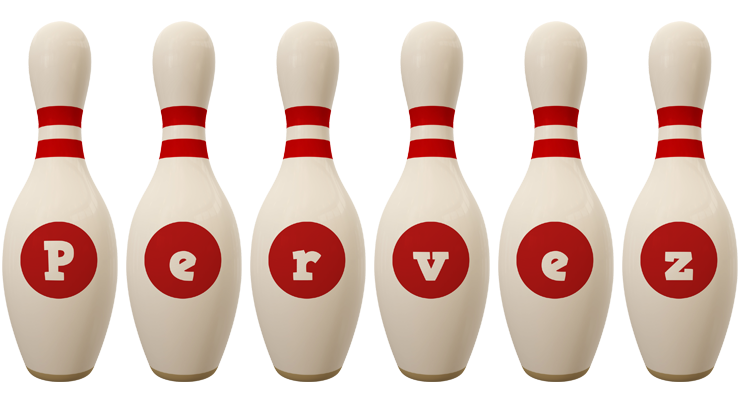 Pervez bowling-pin logo