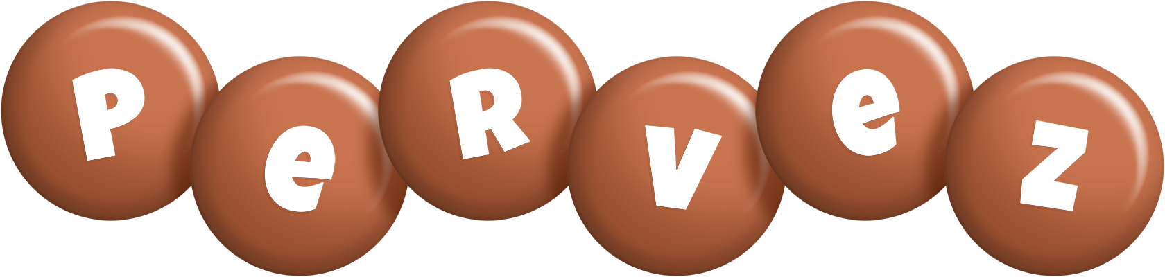 Pervez candy-brown logo