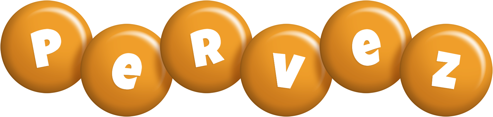 Pervez candy-orange logo