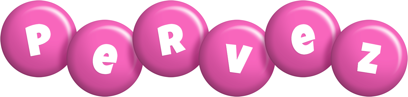 Pervez candy-pink logo